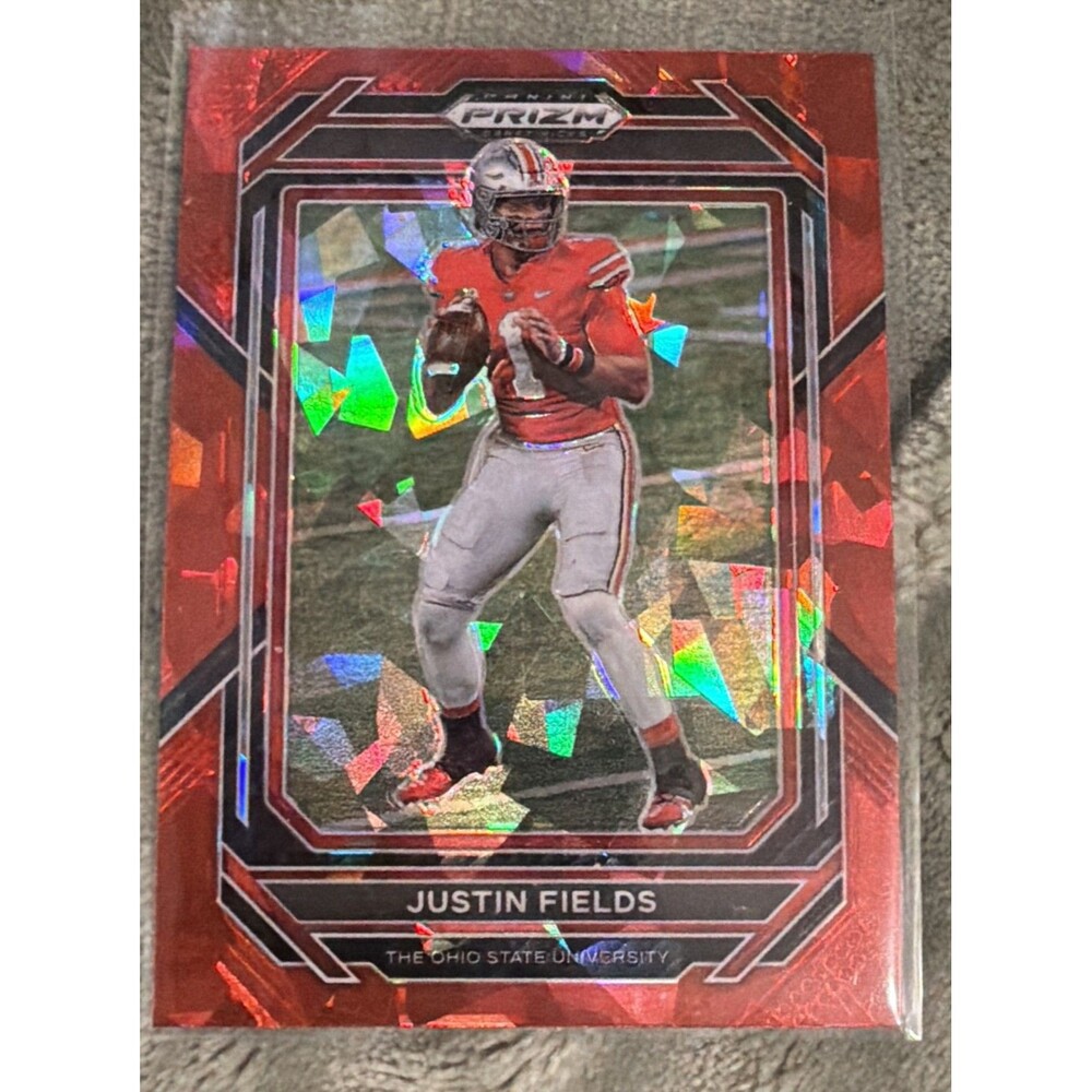 2023 Panini Prizm Draft Picks - Justin Fields #59 Red Ice Prizm